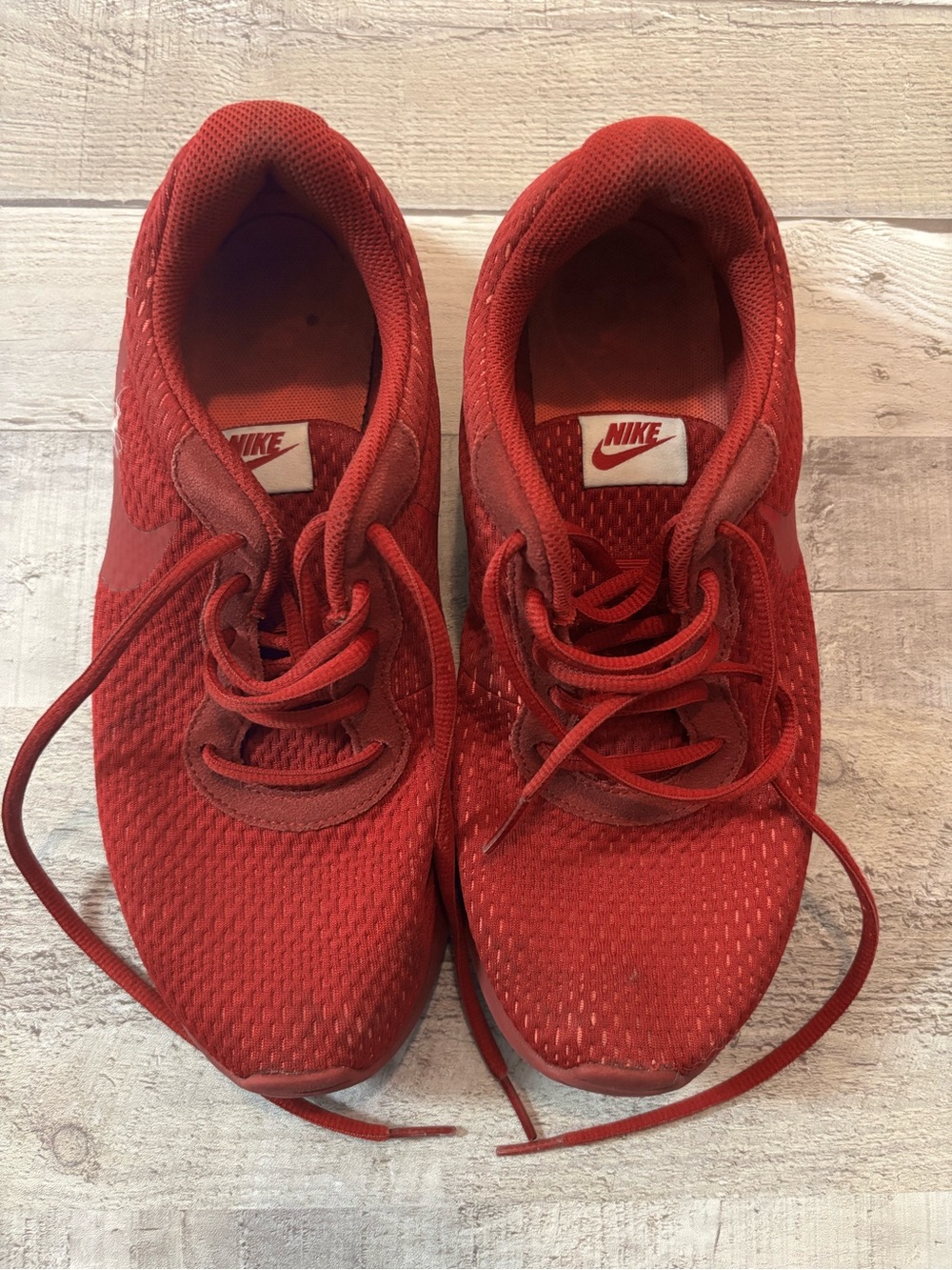 Nike Kids Red Mesh Running Sneakers